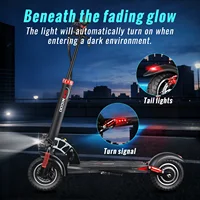 Trottinette électrique SUNNIGOO 800W pour adultes - Vitesse maximale de 25 km/h, autonomie de 45 à 55 km, pneus tout-terrain de 10 pouces, trottinette électrique pliable pour trajets quotidiens 3