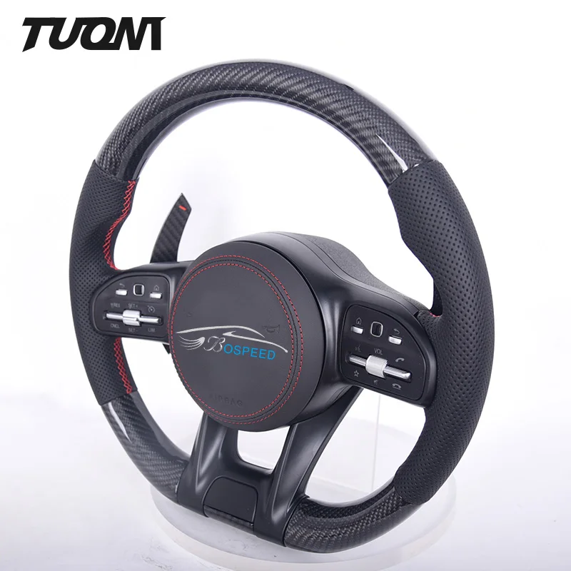 

Upgrade Leather Carbon Fiber Led Steering Wheel For Mercedes Benz W205 AMG W212 W213 CLA C300 S550 C63 AMG GT SL500 G63 SLK R172