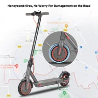 SUNNIGOO adulte Scooter électrique 36V 10.4Ah 350W moteur 30KM longue portée 30 KM/H 8.5 pouces pneus solides pliable Smart APP EScooter 3