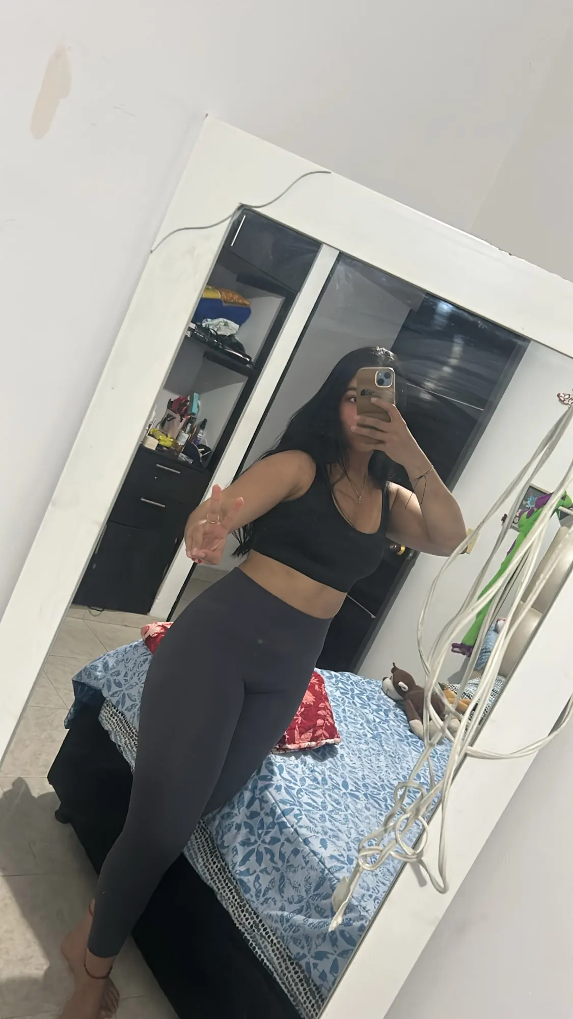 High-Waisted Ribbed Seamless Yoga Leggings photo review