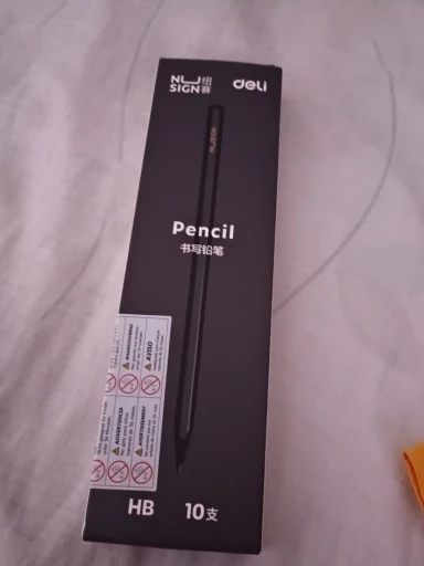 Juego de lápices de grafito de madera negra HB 2B, lápiz de escritura de oficina de plomo negro, paquete de 10 Uds., papelería de regalo photo review