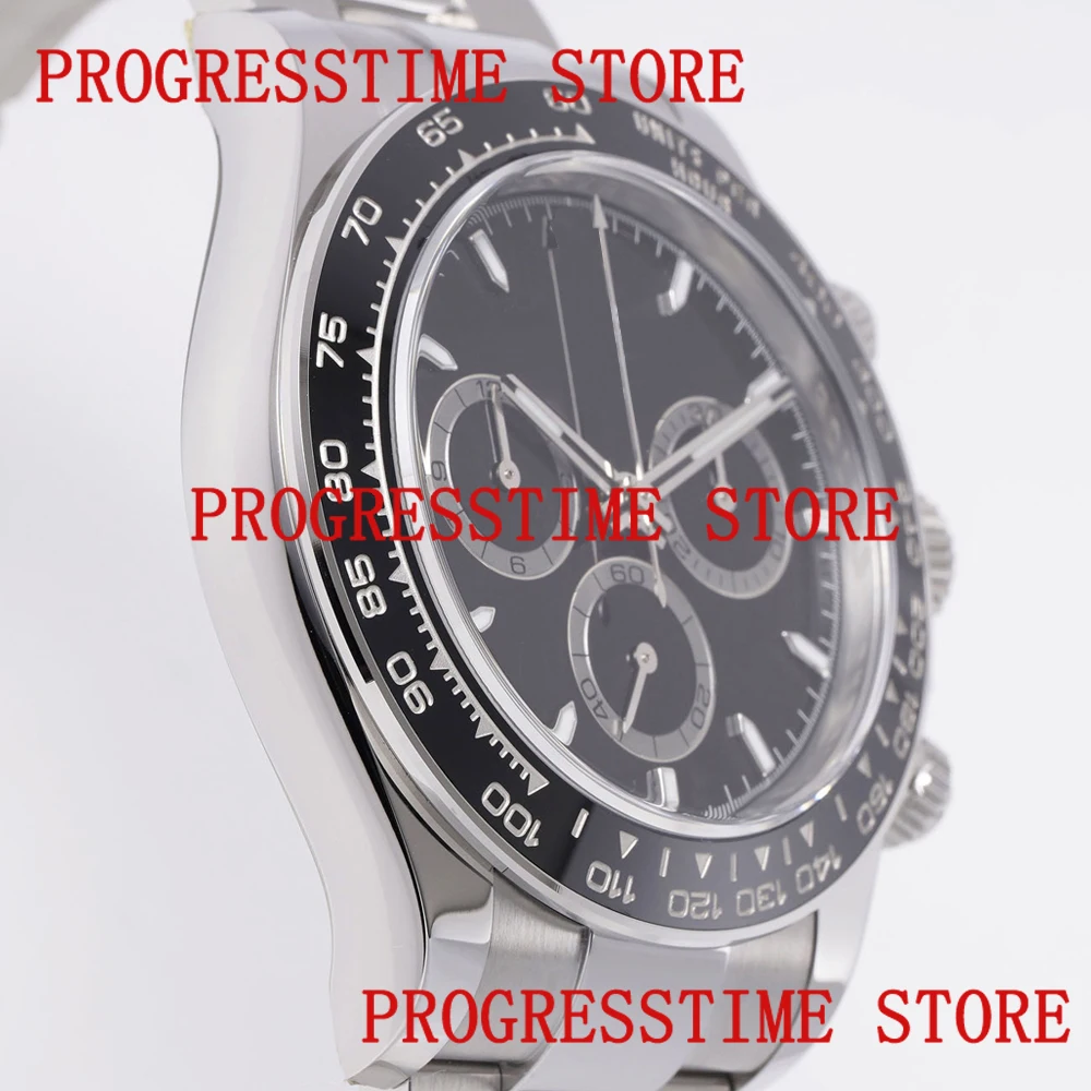 For Clean Daytona 126500 assembly accessories, 904L black ceramic case, bracelet, dial, SH4131 movement aftermarket watch parts