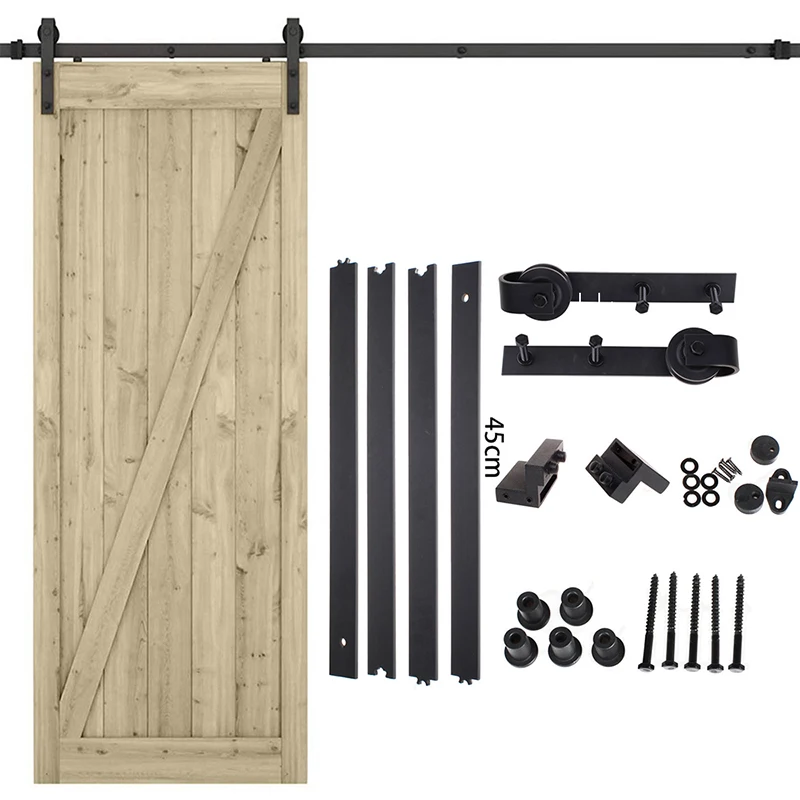 Sliding Door Roller Sliding Door Pulley Hardware Wood Barn Door Hanging Rail Home Sliding Door Barn Track Hardware