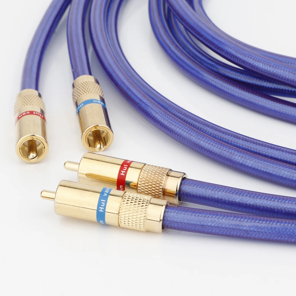 X409 Pair Van Den Hul Mc-Silver It 65 Rca Audio Interconnect Cable Cavo Di Prolunga Per Spina Rca Placcato In Oro Cavo Di Segnale Di Fascia Alta