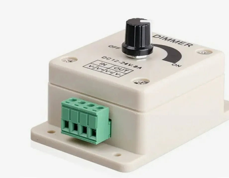 White LED Dimmer Adjustable Brightness Led Strip Controller Switch photo review