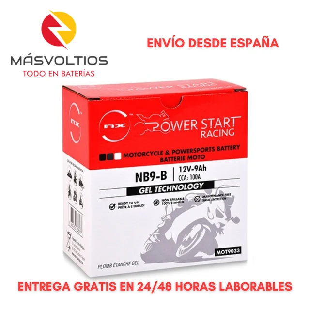 Bateria de Moto 12V 9A