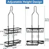 Upgraded Extended - Length Hanging Shower Organizer. Features Hooks, Rustproof Shampoo & Soap Holder. Large - Capacity Bathroom 4