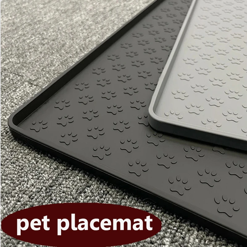 Silicone Waterproof Pet Placemat for Cat and Dog Feeding