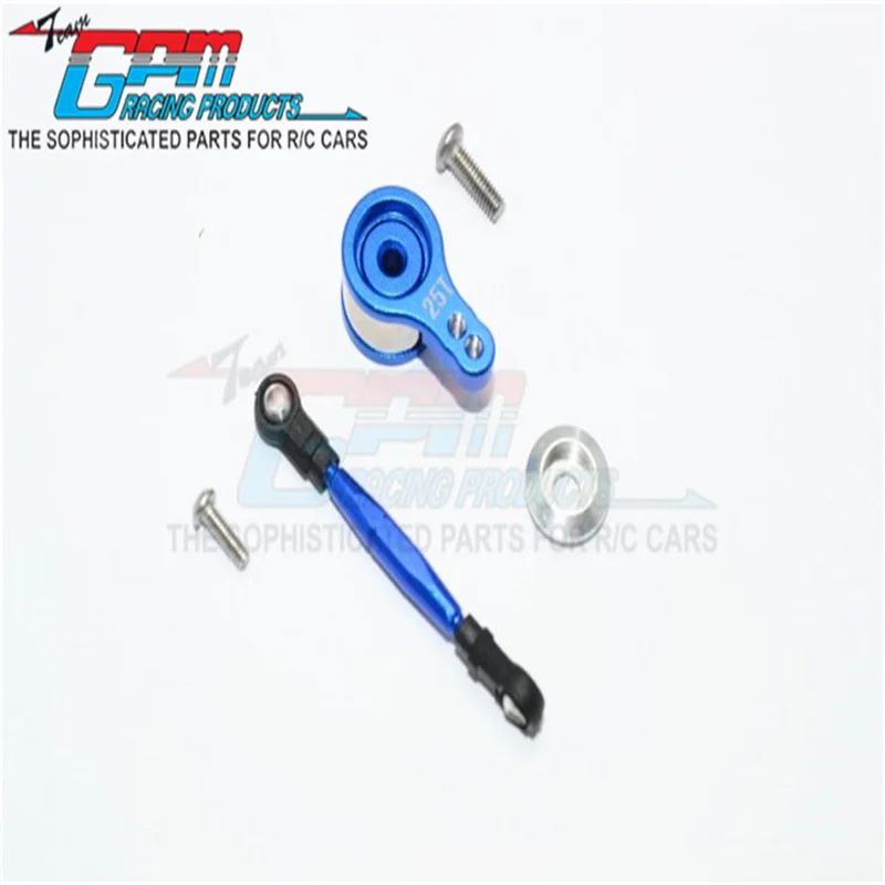 Gpm Servo Saver In Alluminio Con Collegamento Sterzo In Alluminio-Set 5 Pezzi Per Losi 1/14 Mini 8Ight Upgrade