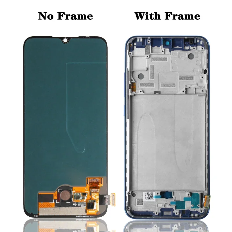LCD Touch Screen Replacement lcd display screen AMOLED For Xiaomi Mi A3 CC9E With Frame Display For Mi A3 M1906F9SH M1906F9SI LCD Display Assembly