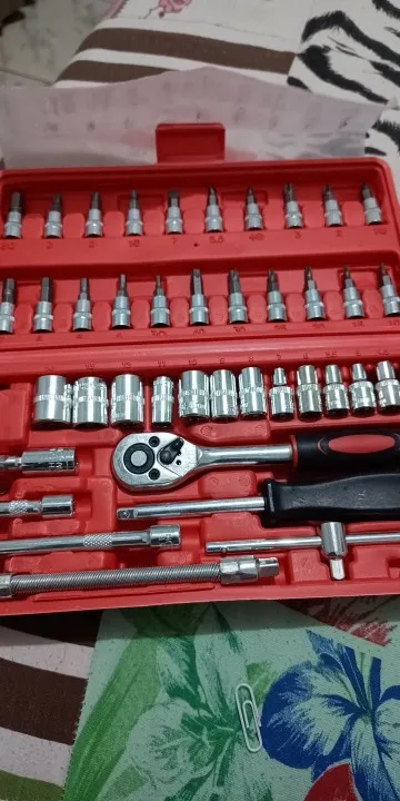 Kit Maleta de Ferramentas com Jogo de Soquete com Catraca e Maleta em Aço photo review