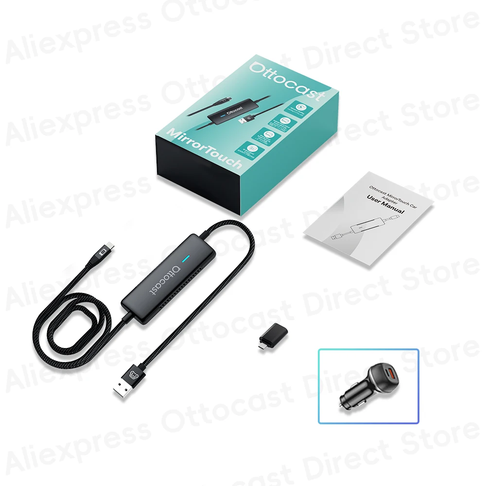 Ottocast Mirror Touch Wireless CarPlay Adapter Near Zero