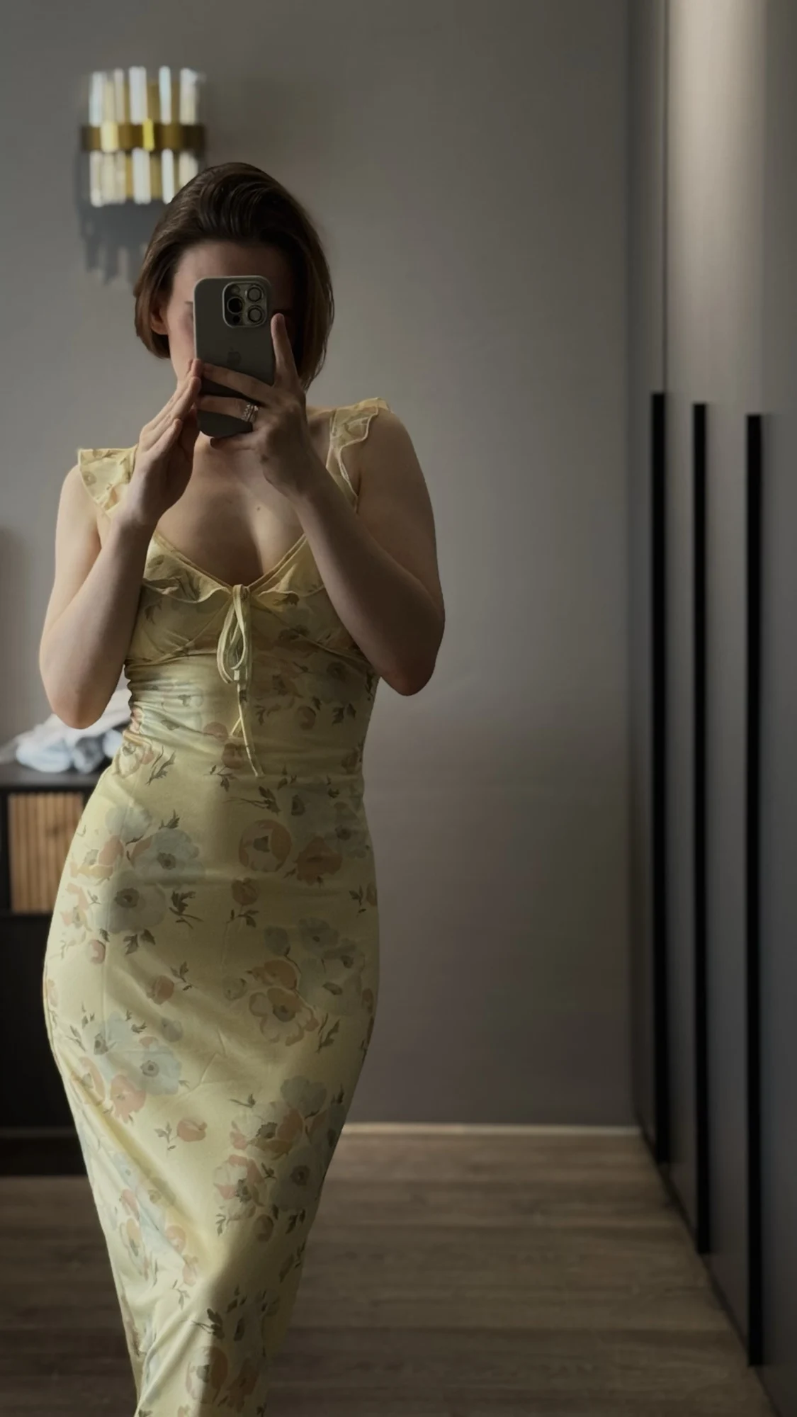 Cryptographic Summer Floral Print Plunge Maxi Dress photo review