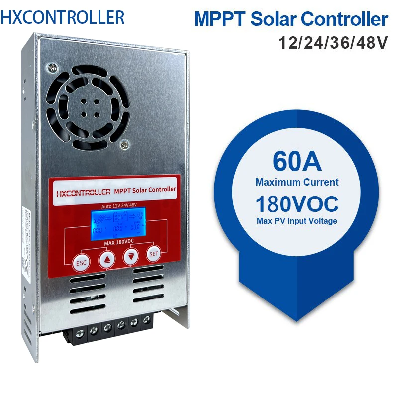 MPPT 태양광 충전 컨트롤러, 태양열 컨트롤러, PV 패널 레귤레이터, 납산 리튬용, 180VDC, 12V, 24V, 36V, 48V, 60A, 무료 배송