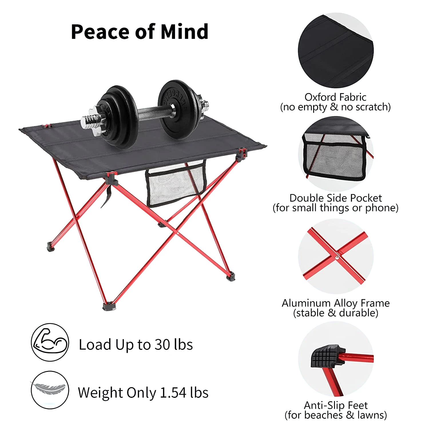 Outdoor Foldable Portable Tourist Folding Trips Patio Ultra Light Removable Small Backpacking Garden Furniture Tables Household