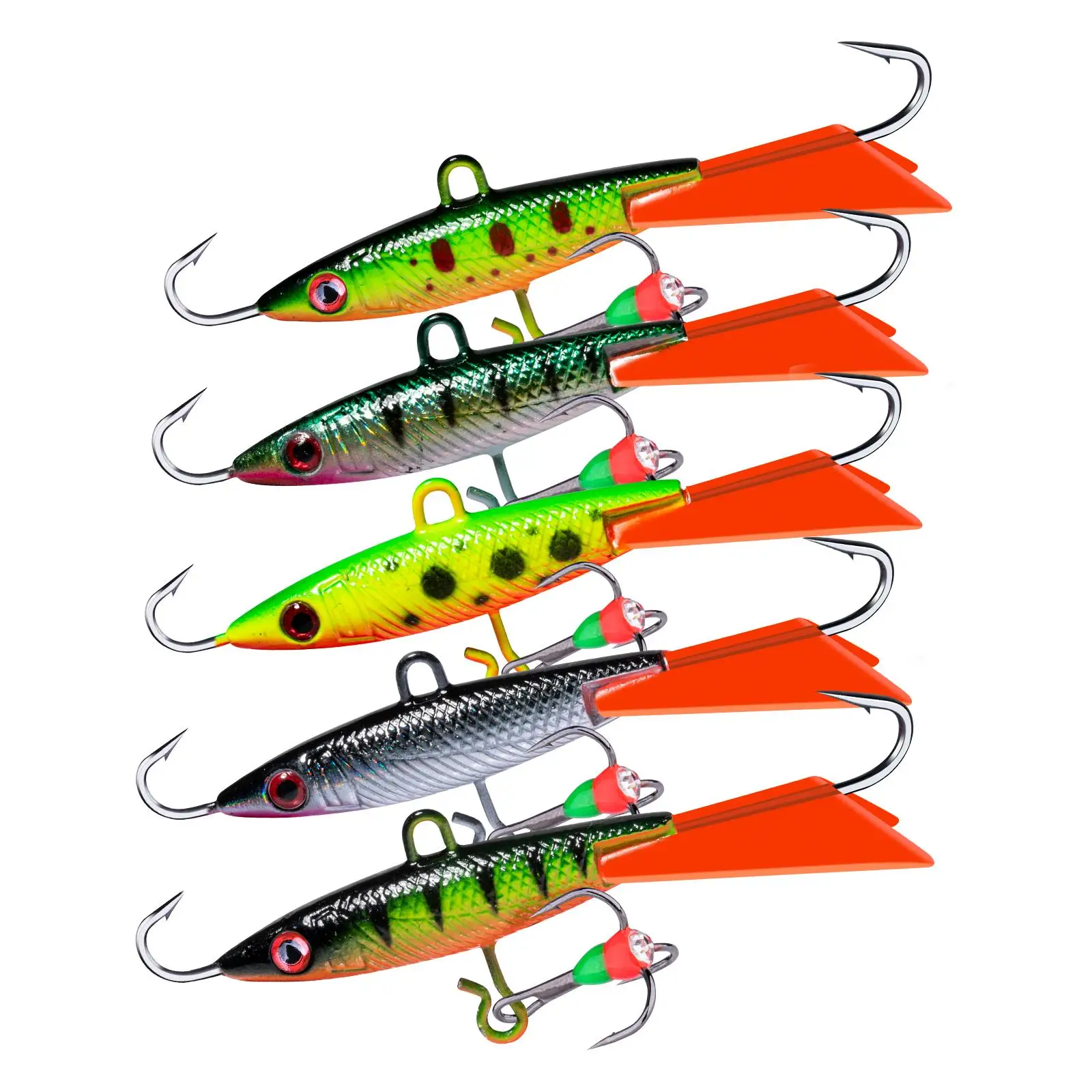 3 Pièces. MINNOW JIGGING/CASTING LEURRE APPÂT/PÊCHE SUR GLACE 1 OZ. 14