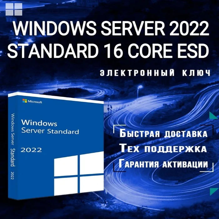 Microsoft Windows Server Standard 2022 ESD electronic activation key,electronic activation key, perpetual license.