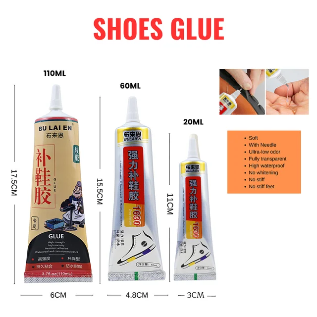 60ml Universal Super Glue Shoe Glue Strong Multi-Purpose Waterproof Shoe  Repair Glue Sneakers Leather Shoes Glue Adhesive - AliExpress