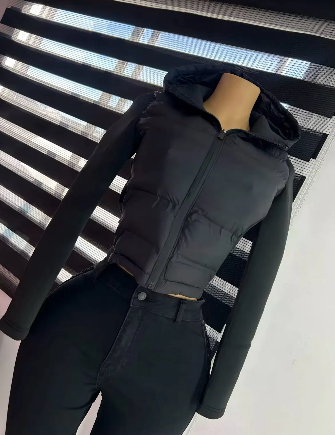 Women's Stand-Up Collar Cotton-Style Jacket photo review