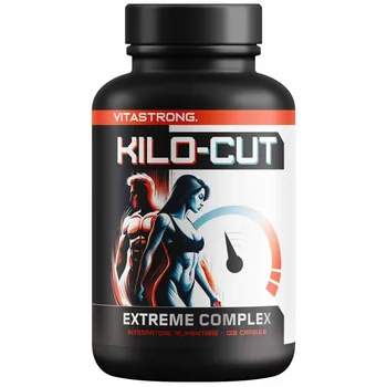 Kilo-Cut Vitastrong Vegan, Integratore Dietetico Potente con Glucomannano, Garcinia, L-Carnitina, Matcha Polvere, Colina, Fico d'India e Cromo, Integratore Forte, Soluzione Keto di Nuova Generazione