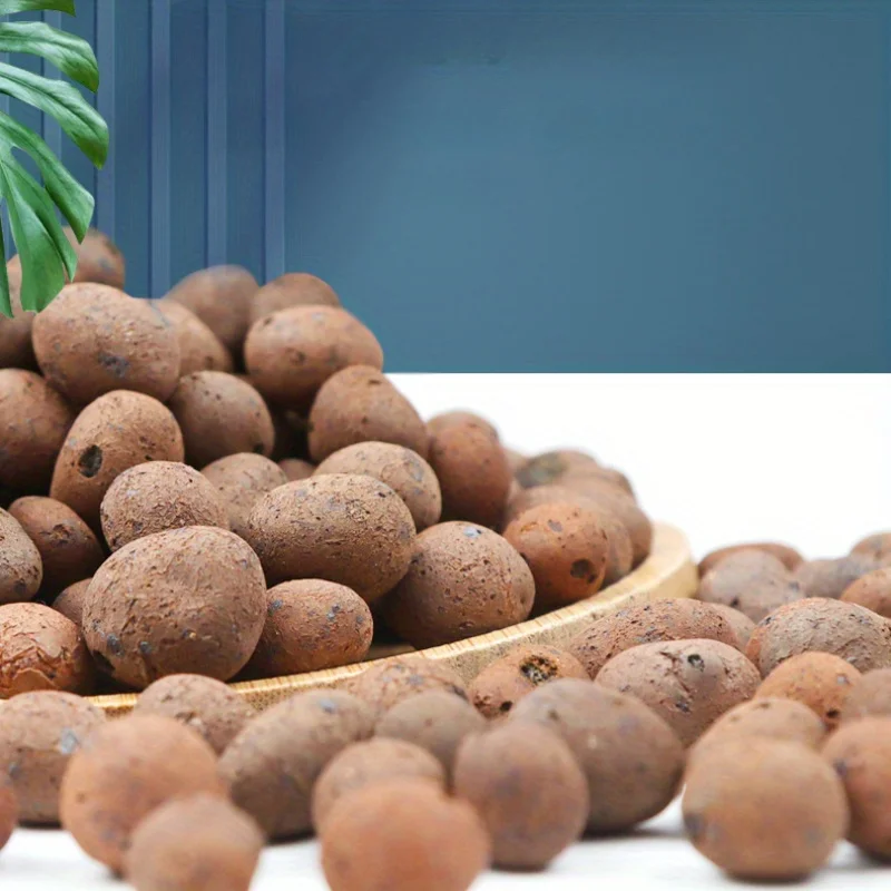 100/200/500g Clay Pebbles Hydroponic Rocks Organic Ceramsite Grow Media for Horticultural Orchids Drainage porous soil matrix