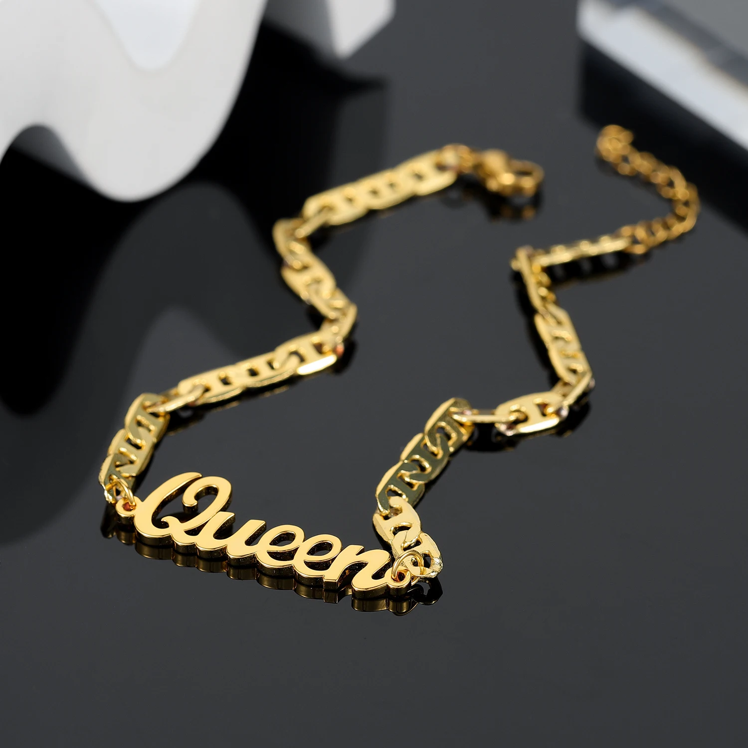 Custom Charm Bracelets Women Custom Gold Bracelet Name