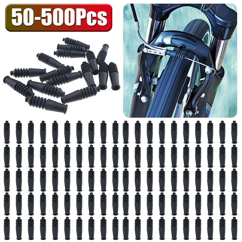 50500PcsBicycleVBrakeInnerCableRubberBootNoodleTubeEndCap