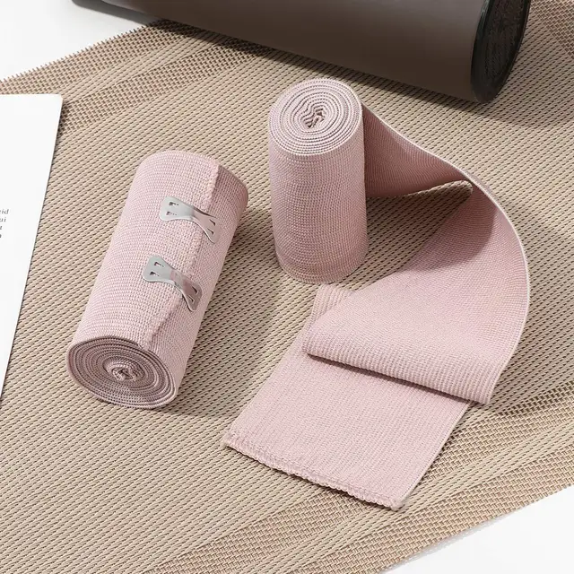 High Elastic Compression Bandage with Clip Closure Tendon Sports Tourniquet Basketball Ankle Support Knee Pad Fitness Bandage 5