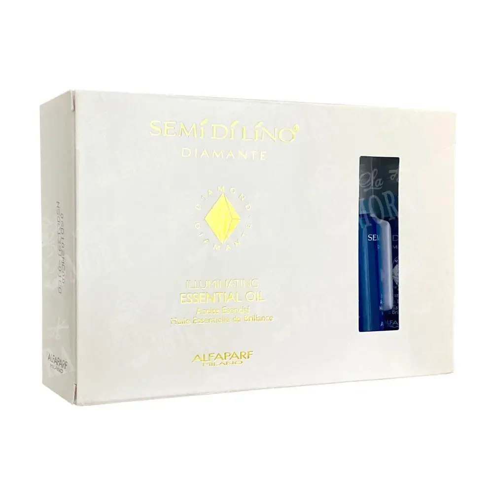 Alfaparf Ampolleta Semilla de Lino Azul Caja Con 12 Ampolletas de 120 ml