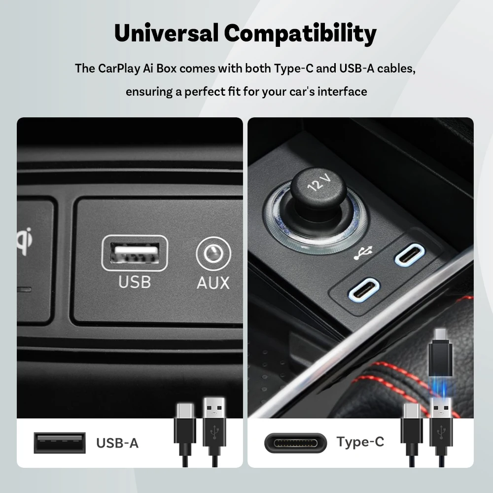 OTTOCAST Mirror Touch Bi-Mirroring Wireless CarPlay Adapter