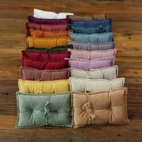 Newborn Photography Props Velvet Bowknot Baby Posing Pillow Set With Headband Fabric Studio Shooting Accessories 1