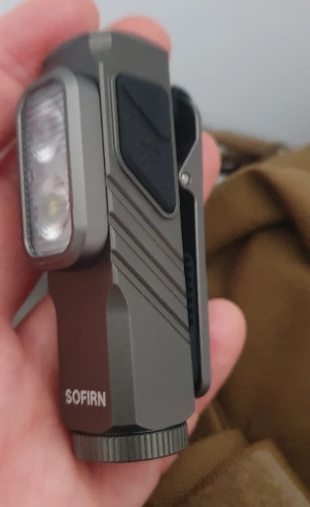 SOFIRN Mini ST10 1000LM EDC Flashlight USB C 14500 Rechargeable with Red Light 660NM Magnetic Tail & clip Dual Switch Torch photo review
