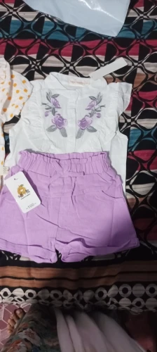 Kids' Embroidered Sleeveless Shirt and Shorts Set photo review