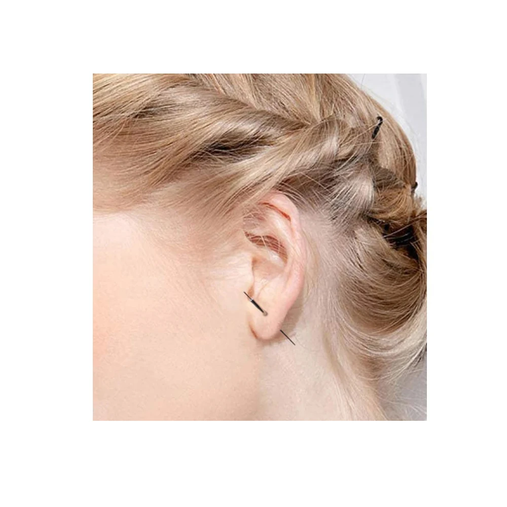 1Pc 14/16/18G Surgical Steel Insertion Pins Curved Taper Push in