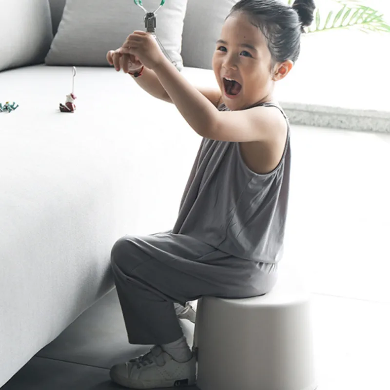 2Size Nordic Bathroom Bath Shower Chair Kid Furniture Thicken Round Shoe Seat Non Slip Disabled Toilet Stool Girl Boy Birth Gift