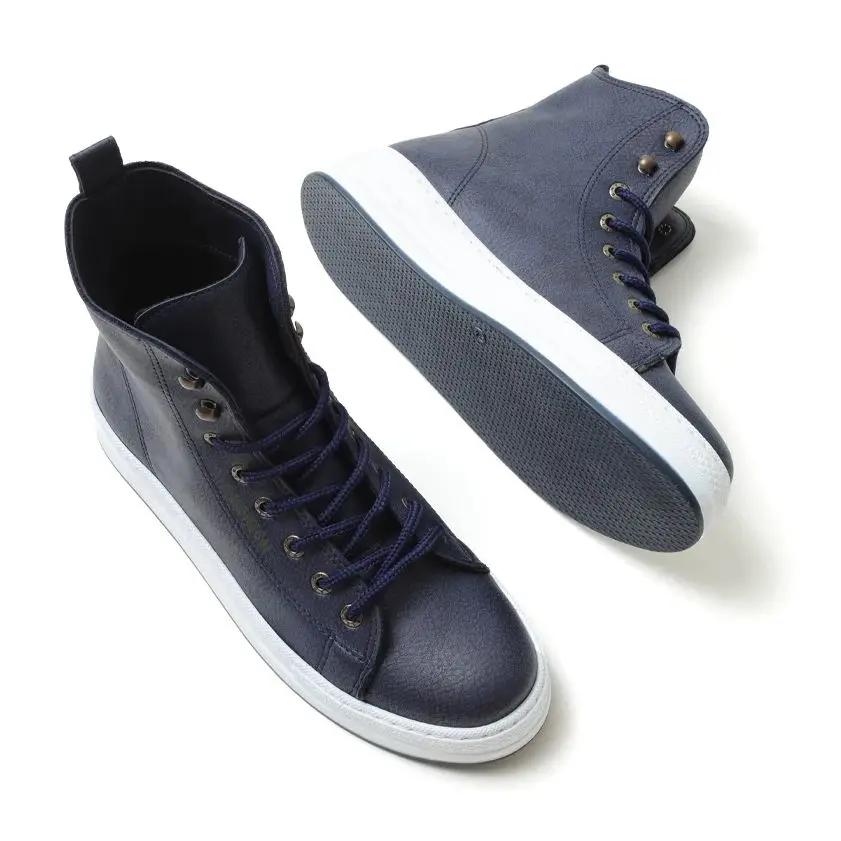 

CHEKICH Original Brand Navy Blue Color White sole, Lace-Up High Quality Men's Boots, Hiking, Sports Men's Boots CH055