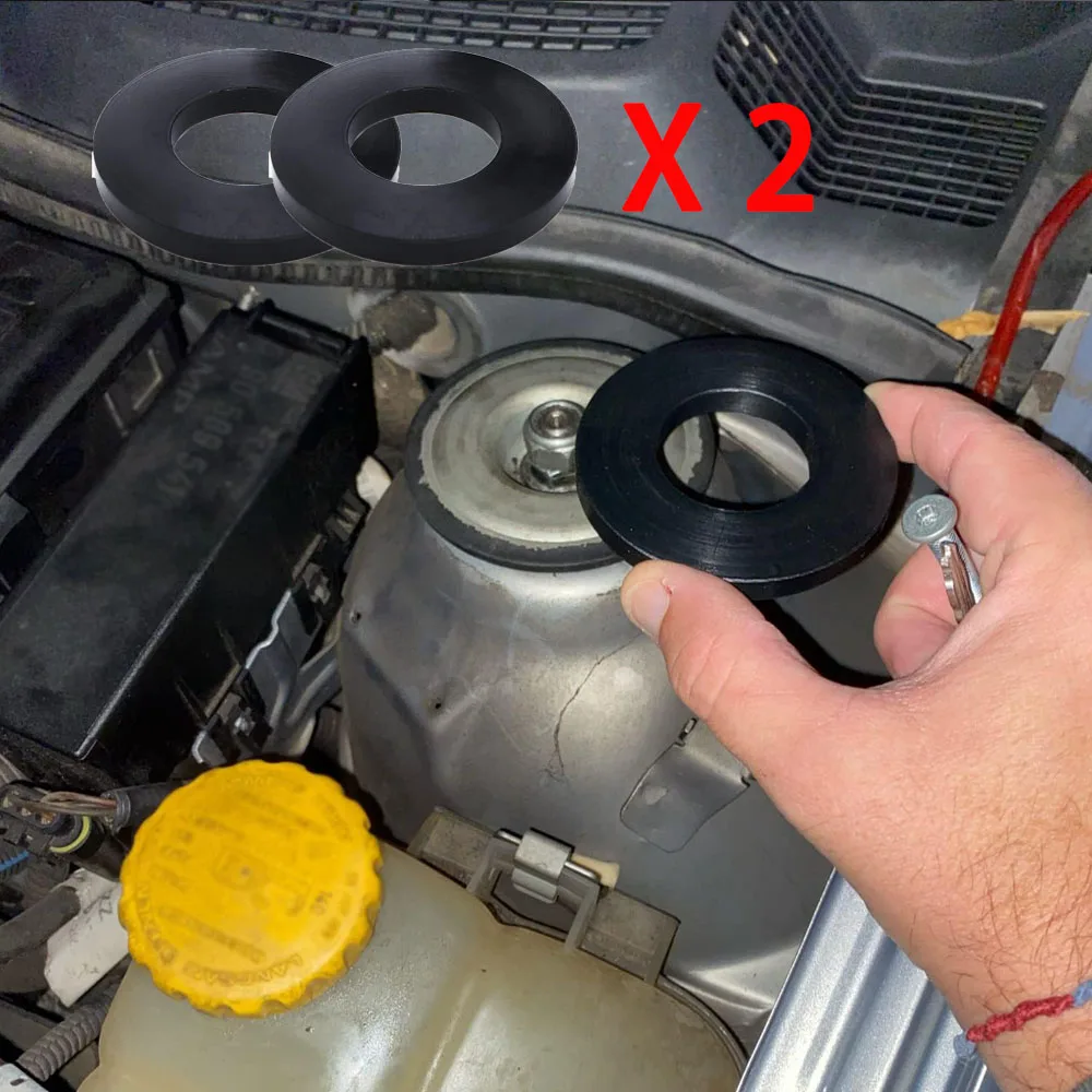 Amortisseurs universels de douille en caoutchouc pour voiture, 1/2 pièces, support de tour de jambe de force avant, Suspension, rondelle de roulement absorbant les chocs