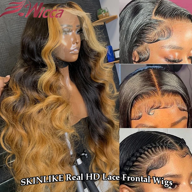 

200 Density 13x4 HD Transparent Lace Front Human Hair Wigs For Women Wavy Lace Front Wig 4X4 Lace Closure Wig Malaysia Remy Hair