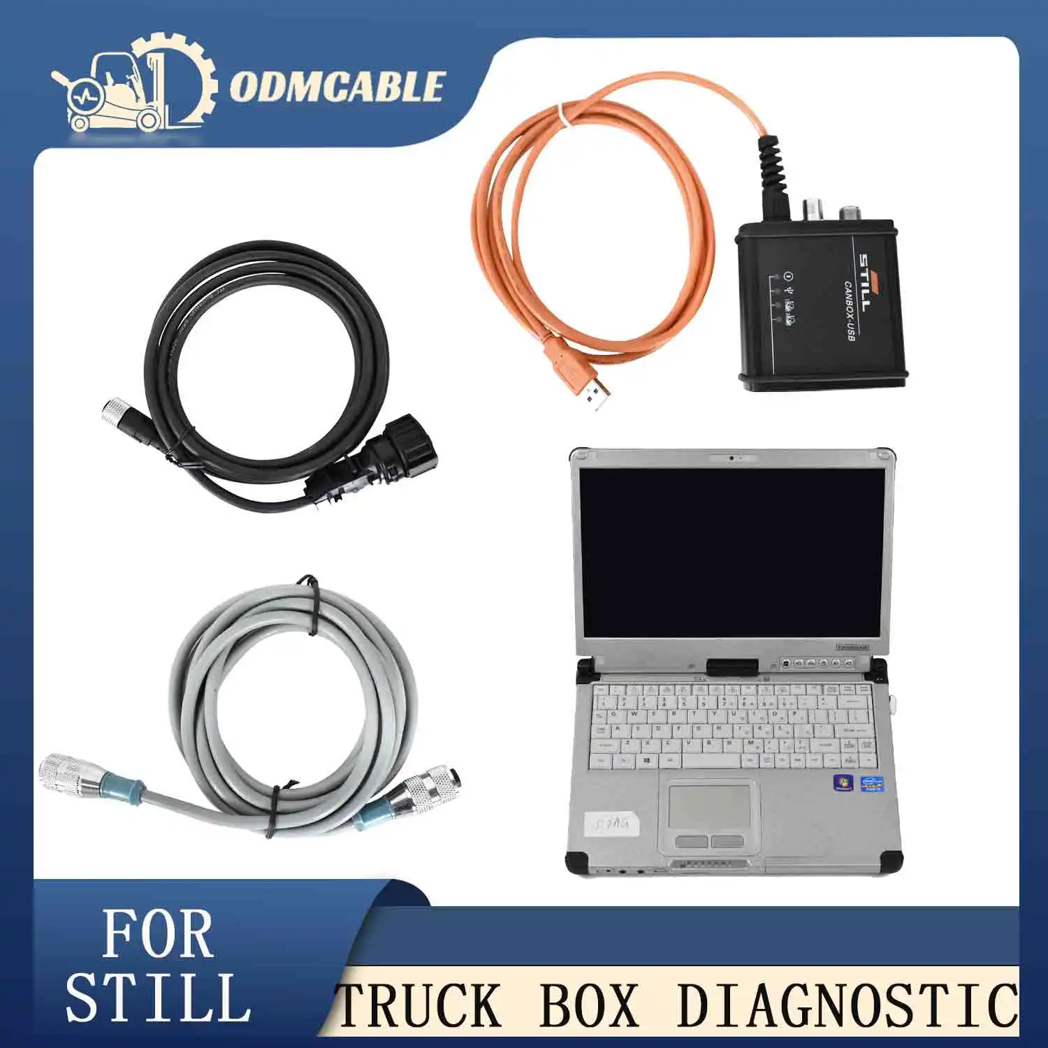 CFC2 laptop+Forklift For Still Canbox 50983605400 Diagnostic Cable Still Interface Box Can Bus Line CANBOX 2