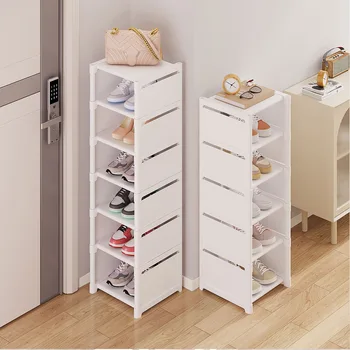 Multiple Layers Shoe Organizer Use At the Door Shoe Rack Organizer Nonwovenfabric Rack Stackable Shelf Adjustable Saving Space 2