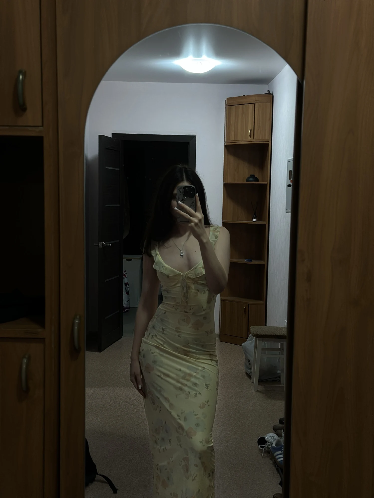 Cryptographic Summer Floral Print Plunge Maxi Dress photo review