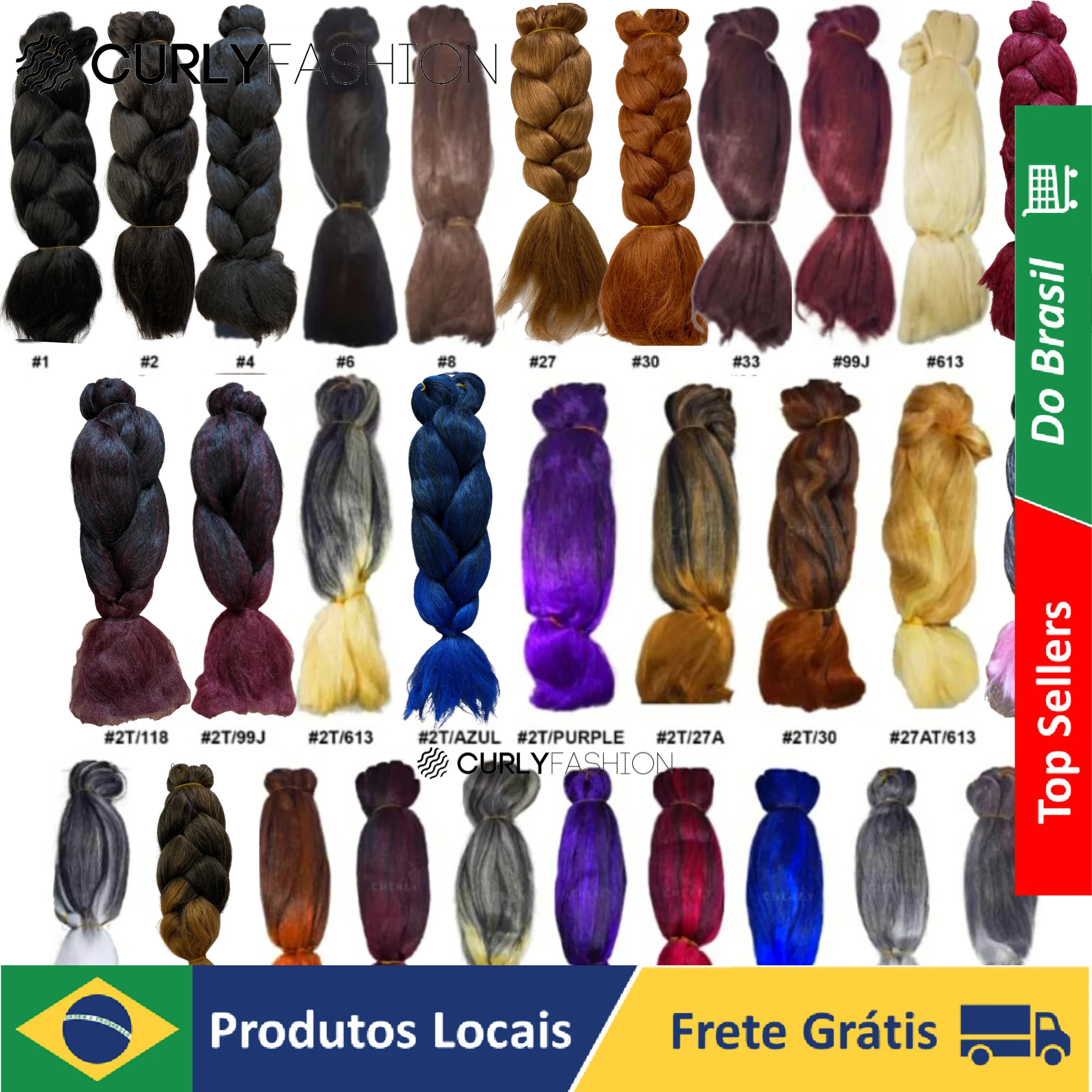 Cabelo Jumbão Super Jumbo 390g 90cm Box Braid