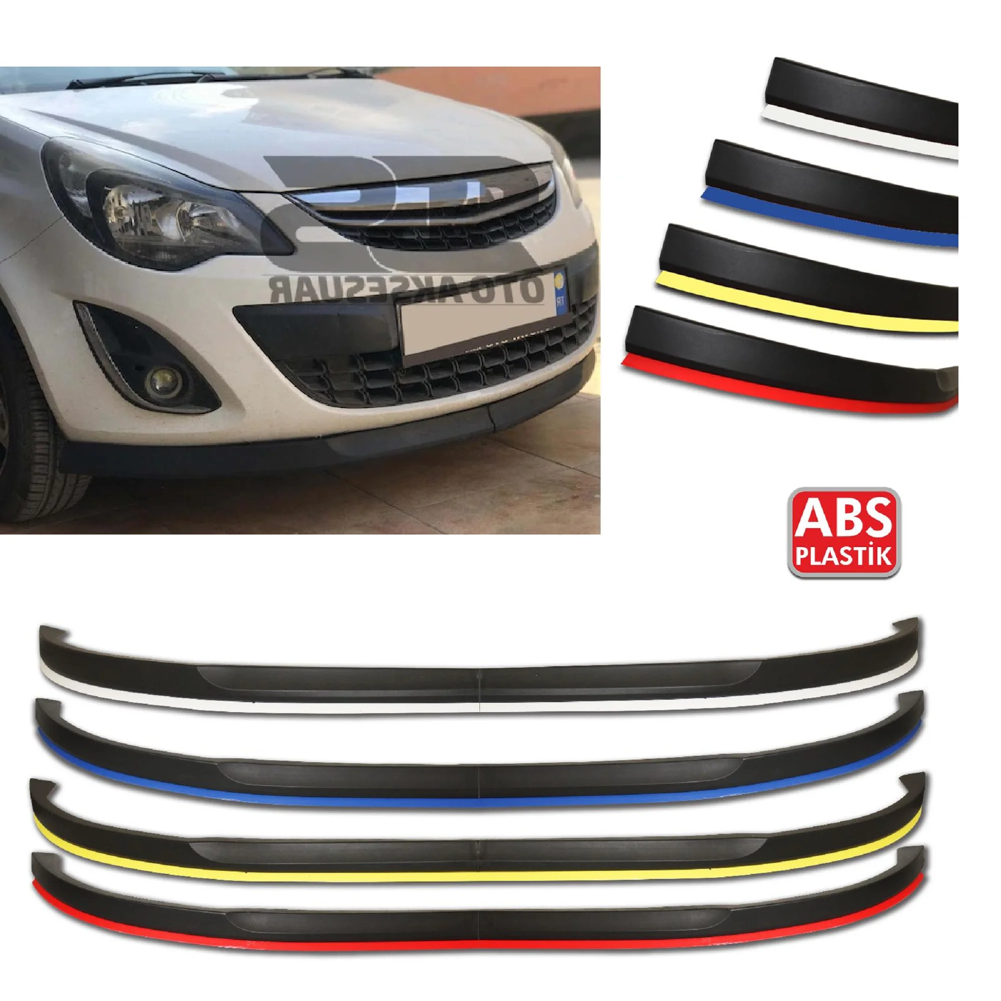 Jupe De Spoiler Universelle En Caoutchouc - SK-2 Uni-Skirt - 250 Cm - Adhésif Inclus - Look Sportif