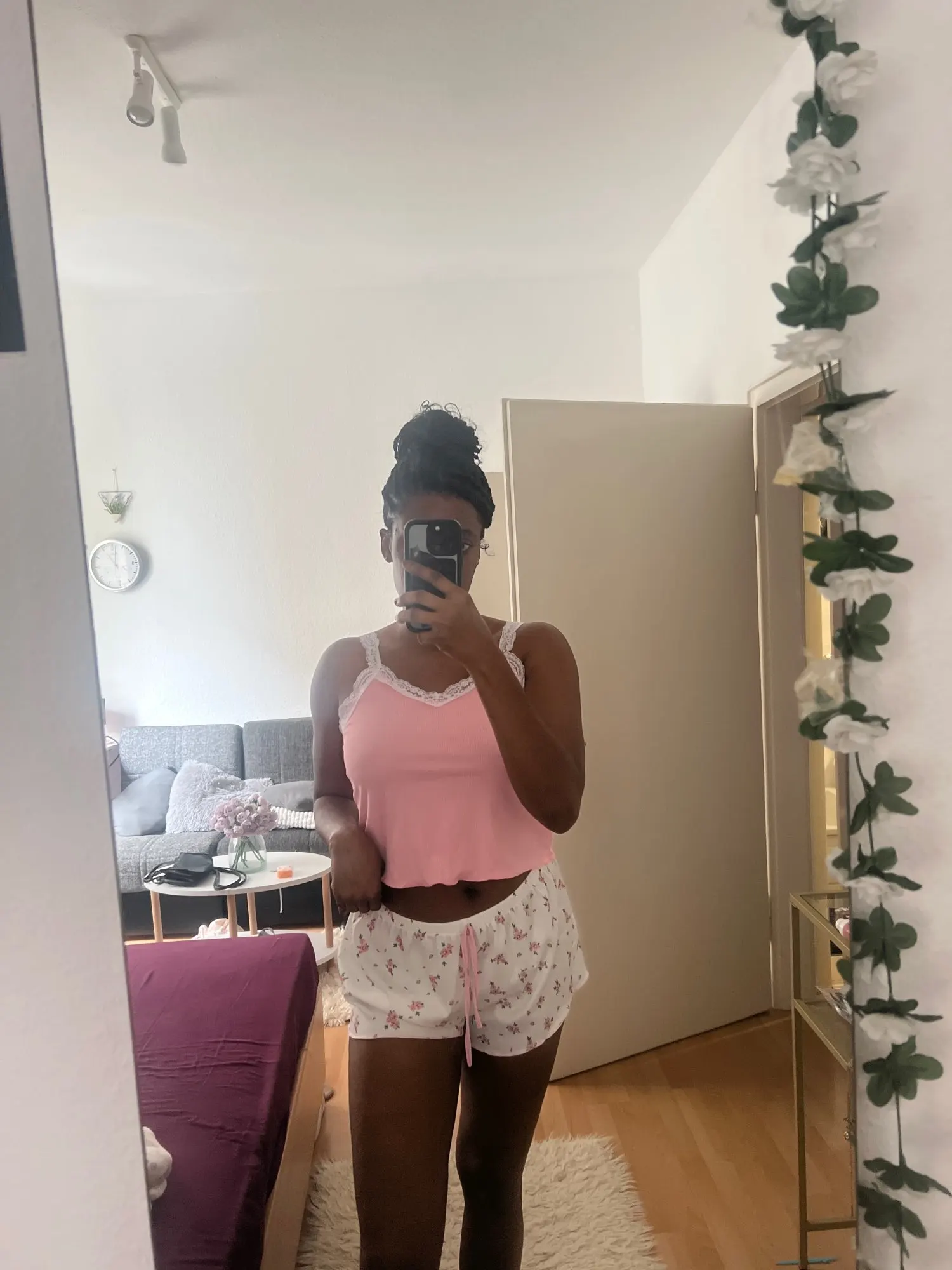 Dreamy Pink Lace V-Neck Pajama Set - Soft Summer Sleepwear photo review