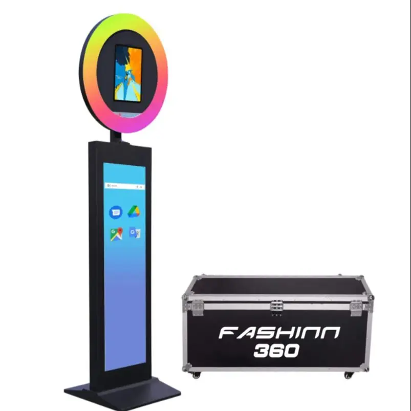 

Fashinn360 I5 Head Tilt RGB Ring Light Best iPad Photo Booth with LCD Display