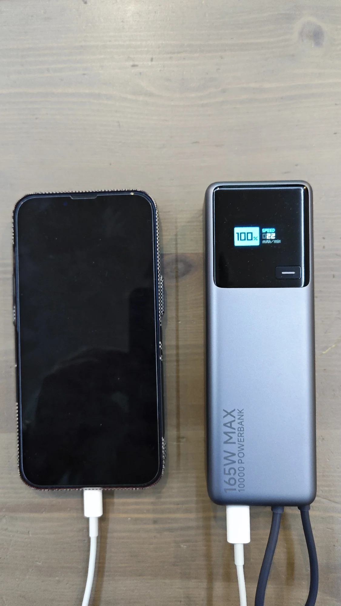 Xiaomi 165W Power Bank 10000 PB1165MI Integrated USB C Cable LED