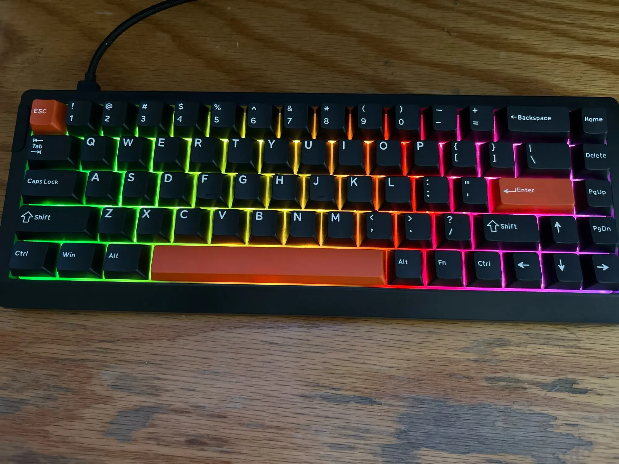 EPOMAKER HE68 Lite 65% ANSI US Layout Tray-Mounted Wired Hall Effect Magnetic Mechanical Keyboard DKS SOCD RGB Backlight photo review