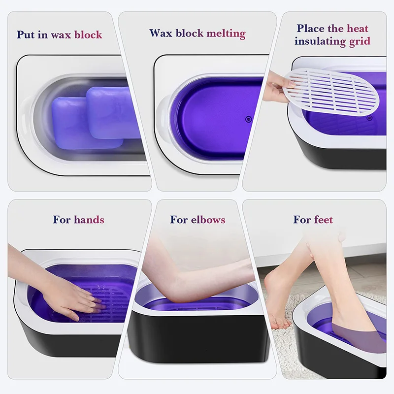 Paraffin Wax Machine Refills Paraffin Wax Block Nourishing Hand Feet For Home Beauty Salon Foot Bath Moisturizing 450g 1BL