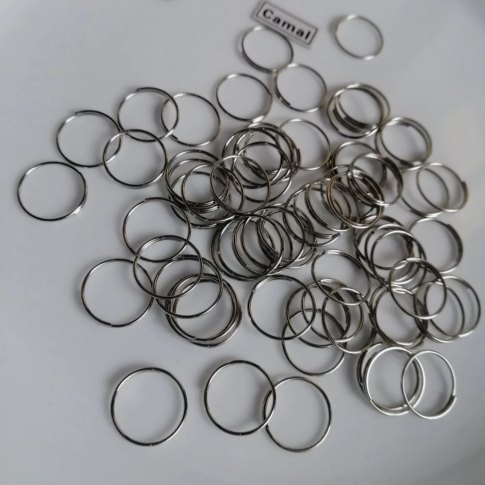 100pcs Chrome 11mm/0.43inch Ring Connectors for Octagonal Beads Crystal Pendent Prisms Hanging Connecting Lamp Chandelier metal rings metal rings for decoration metal buckles connectors