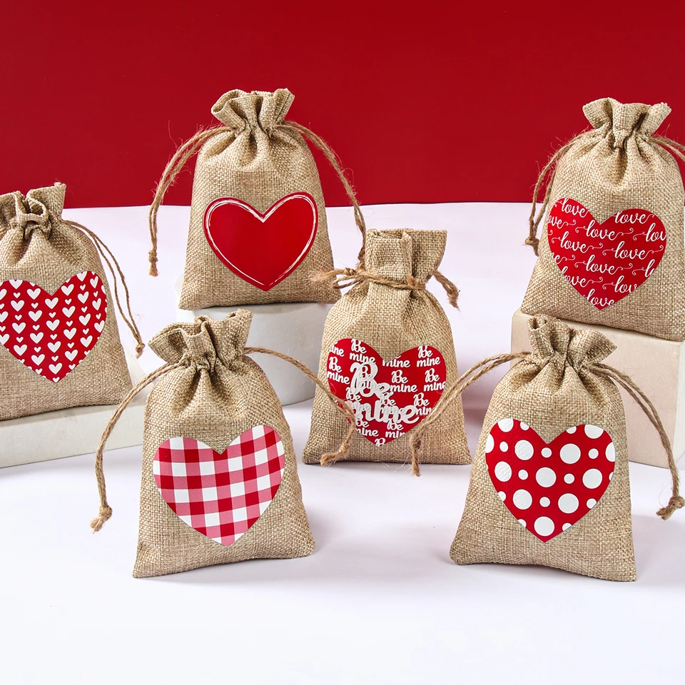 Lot De 24 Sacs En Toile De Jute Avec Cordon - Saint-Patrick, Décoration Et Cadeaux